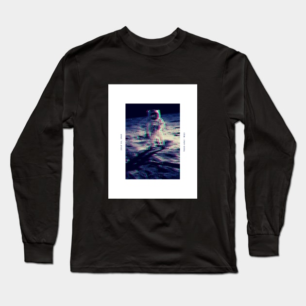 Walk On The Moon Long Sleeve T-Shirt by yustyle